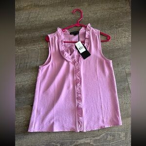 NWT Gibson Look Lilac Ruffle Tank